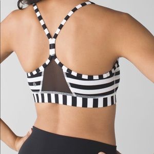 Lululemon striped sports bra